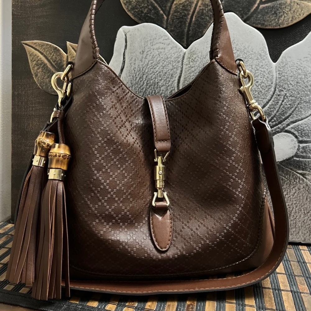 100% Authentic Gucci Diamante Jackie 2-Way  shoulder handbag